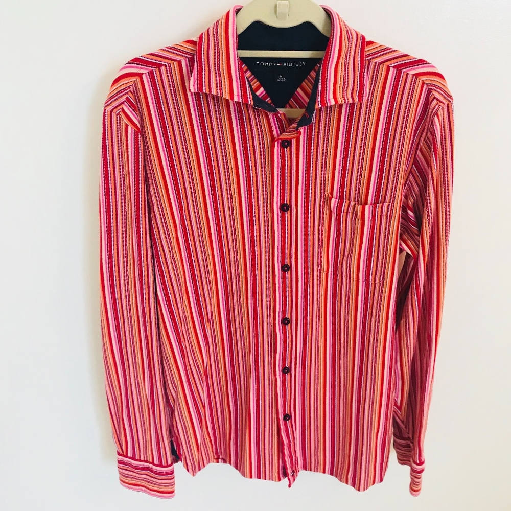 SOLD!Tommy Hilfiger Men Multicolor Dress Shirt